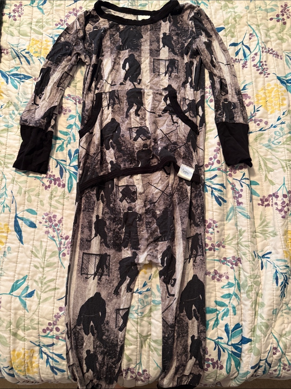 RSR Bamboo Black & Gray Hockey Print